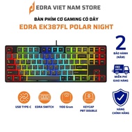 EDRA EK387FL WIRED GAMING MECHANICAL KEYBOARD - GENUINE Polar Night