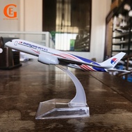 Malaysia Airlines A350 Aircraft Model Alloy Diecast Plane Airplane Model Toys Collection with Displa