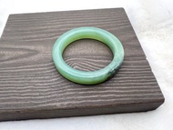 天然花玉老藍水玉鐲手鐲/適49.50.51圈口/方鐲/女兒鐲/質地細/SS