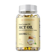 MCT Oil Capsules from Coconut Oil Contains C8 and C10 Fatty Acids for Brain Development and Weight L
