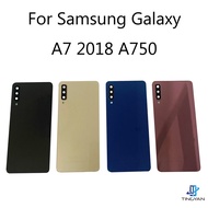 New For Samsung Galaxy A7 2018 A750 A750F SM-A750 Battery Back Cover A750 Rear Door Glass Panel Hous