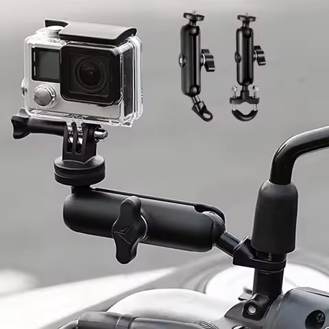 Aluminum Bicycle Handlebar Mount For GoPro Hero 13 12 11 10 9 8 Insta360 SJCAM SJ4000 AKASO DJI Osmo