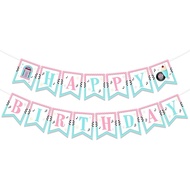 Sursurprise 50s Themed Birthday Party Decorations, 1950s Happy Birthday Banner, Sock Hop Soda Shop R