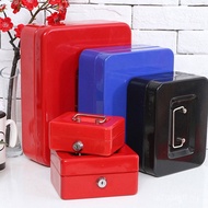 Thickened Cash Register Box Locked Metal Cash Box Cash Register Box Cash Box Portable Organizer Box