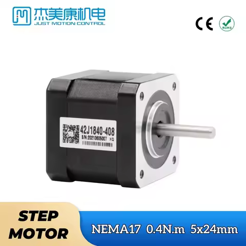 New Nema17 JMC 0.4Nm 42J1840-408 Hybrid 2-Phase Micro Stepper Motor Driver 0.8A for CNC Router Engra