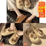 Khaki Nylon Women's Summer Slides