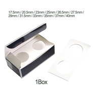 [Stock]❀12 Specifications Coin Holders Stamp Coin Storage Square Cardboard Box