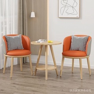 Balcony combination table and chair set, hotel leisure set, three-piece coffee table, reception tabl