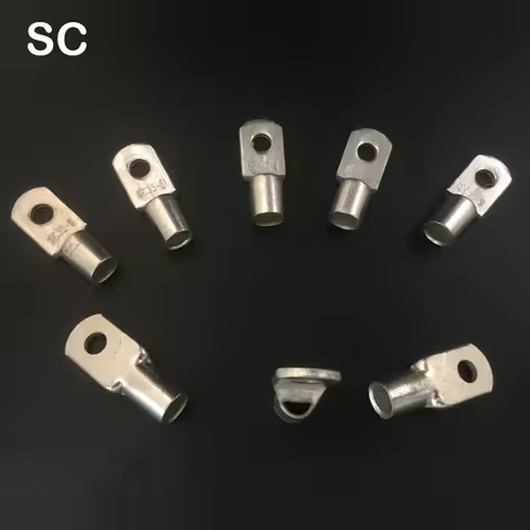 SC35-6 SC35-8 SC35-10 Tin Plated Copper 6mm 8mm 10mm Bolt Hole 35mm2 Cable Wire Cable Lug Battery Co