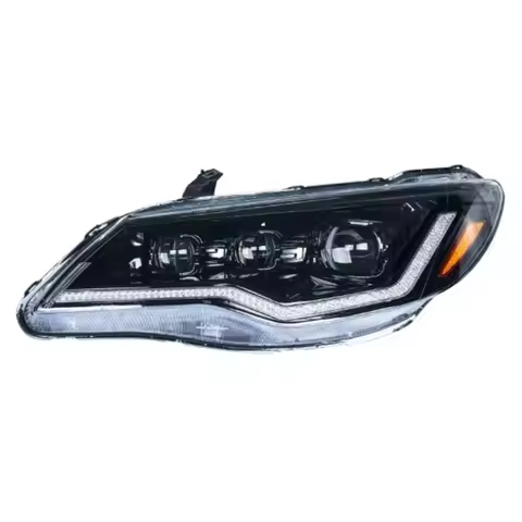 Led Headlight for Honda Civic FD2 Headlight Assembly Modified LED Daytime Running Light Turn signal 
