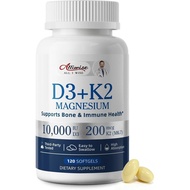 Alliwise d3 k2 Vitamin 10000 iu with Magnesium sofgels