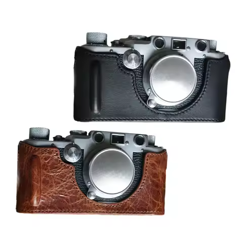 Genuine Leather Half Case For Leica IIIF 3F IIIC 3C Camera Bag vintage style high quality Cover gift