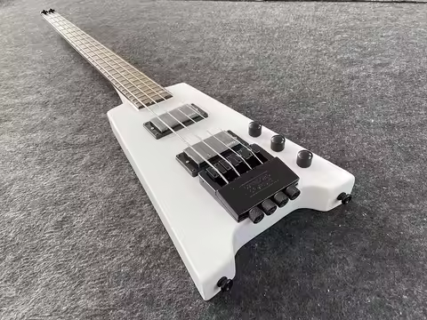 Headless bass Electric Guitar, 4string Headless bass,white color,As in the picture,free shipping