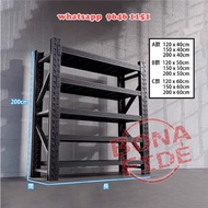 座地式 重型金屬組合貨架 不用鑽牆/毋需打孔 置物架/收納層架 [SR103-51] Metal shelves 層板可調高低 標準 四層/五層 (可追加層板 或伸延副架) 收納力強 總高200cm 