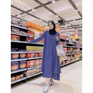 Safina Latest Muslim Women's Suit 2 IN 1 Cardigan + Dres Material Itty Crepe Premium Onesize Fit To 