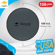 แผ่นกระโดดสปริงบอร์ดที่กระโดดจิงโจ้ 16 ฟุต ยาว 420-430 ซม.ใส่กับสปริงยาว 7กับ10 นิ้ว มีรูเกี่ยว 108