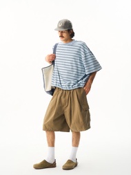 日系復古 /  洗水氣球短褲 / 工裝五分褲