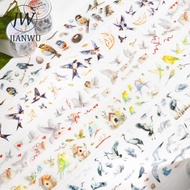 JIANWU 45mm*200cm Birds Among The Cloud Series Cute Bird Landscaping Material Collage PET Tape Creat