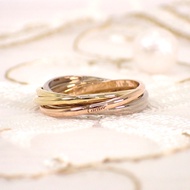 CARTIER  #9(JP Size) ring K18 yellow gold/K18 Pink Gold Women