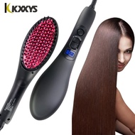 Professional Comb Hair Straightener Styling Brush Irons Straightening Hair brush Electric Curler Styling Combs EU US Plug