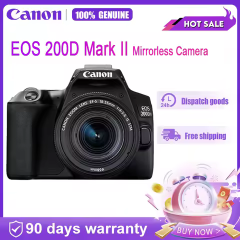 Canon 200D II 250D Rebel SL3 Digital SLR Camera APS-C 24.1MP EOS 200D Mark II optional 18-55 Lens