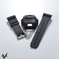(Vcustom) DW6900 MATTE " BLACK " BAND AND BEZEL WATCH STRAPS