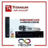 ♞,♘,♙,♟Titanium Audio Karaoke player DIVA TA-K20 (32GB powered by Mediacom) USB Multimedia Karaoke