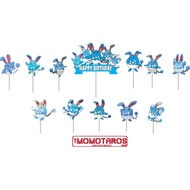 Pokemon Azumarill solo cake Topper contains 12 pcs