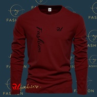 Ry Fashion - Kaos Pria Lengan Panjang Ry Fashion Tegak Motif Hitam - Kaos Distro Premium Pria Dan wa