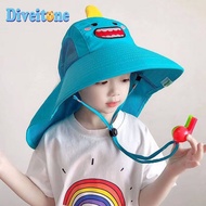 Childrens Sun Hat Baby Sunhat Beach Hat UV Protection Summer Thin Breathable Big Brim Bucket Hat