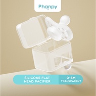 Phanpy Silicone Flat Head Pacifier 0–6M (Transparent) | Supports Healthy Gum & Tooth Development