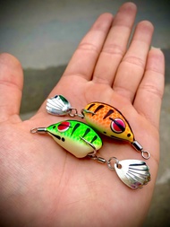 Mồi nhái hơi CHADO-H1-MINI bản lưỡi weebass trắng phụ kiện câu lure màu ngẫu nhiên