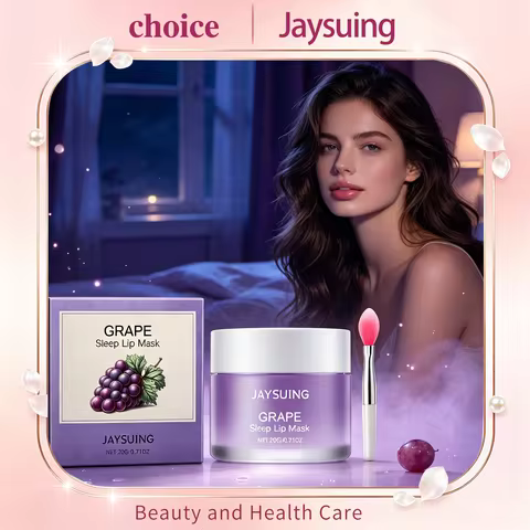 Jaysuing Sleep Lip Mask Overnight Deep Lip Nourishment Repair Dry Peeling Lips Reduce Lip Lines Gent