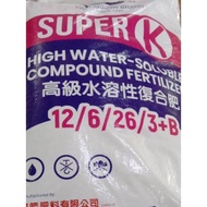 SUPER K 12-6-26 50KG BAJA BUAH UNTUK KELAPA SAWIT