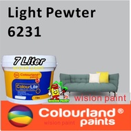 6231light pewter *📌📌* ( 7L ColourLite ) Colourland Paint Interior / Dulux brand / 7liter cat rumah d