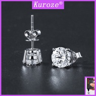 [GRA]Fashion Pt950 Platinum Moissanite Earrings
