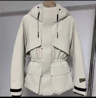 白色羽絨外套 防風防水