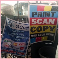 ◇ ▦ ◆ GCash Cash In Cash Out and Load Tindahan Business Tarpaulin Signage