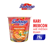 Sedaap Mie Instan Cup Kari Mercon Cabe Rawit Asli 75gr