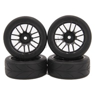 4pcs 65mm 1/10 trên đường lốp xe & bánh xe vành 12mm trục lục giác cho Redcat HPI Tamiya vượt quá RC