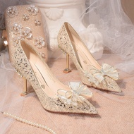 [LADY SHOES] 8.5cm & 6cm SL960 (2 COLORS) Silver/Gold - 9cm and 6cm party heels - glitter Wedding he