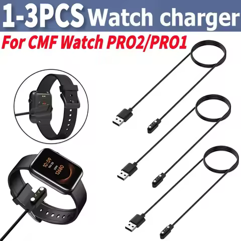 1-3PCS Dock Charger Adapter Smartwatch USB Charging Cable Power Charge Wire For CMF Watch Pro 2/Pro 