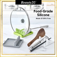 Kitchen Utensil Rack Spoon Holder Shovel Stand Tableware Multifunctional Organizer Rack Pot Lid Hold
