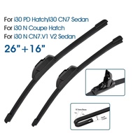 Car Wiper Blades 26"+16" For Hyundai i30 PD HATCH/i30 CN7 Sedan/i30 N Coupe Hatch/i30 N CN7.V1 V2 Se