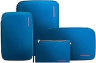 BeeNesting Compression Packing Cubes 2 set for travel Small Luggage Organizer Bags for BackPack (Blu