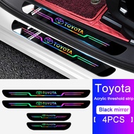 4 cái mới bàn đạp ngưỡng miếng dán Dải gương phải đối mặt với Laser Acrylic ngưỡng Dải Acrylic ngưỡn