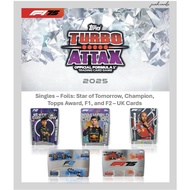 Topps F1 Turbo Attax 2025 - Foil (Star of Tomorrow, Champion, Topps Award, F1 logo, and F2 logo) - U