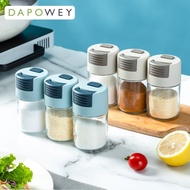 DW Botol Garam Bekas Kaca Lada Hitam Perisa Makanan Auto Salt Dispenser Seasoning Bottle Minimalis Spice Bottle