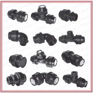 HDPE Poly Pipe Fittings Poly Paip Fitting Connector / Penyambung Poly Paip Gigi 20MM 25MM 32MM Male 