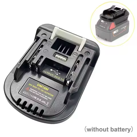 Battery Adapter DM18M for Makita 18V Tools, for Dewalt 20V & for Milwaukee M18 18V Battery to for Ma